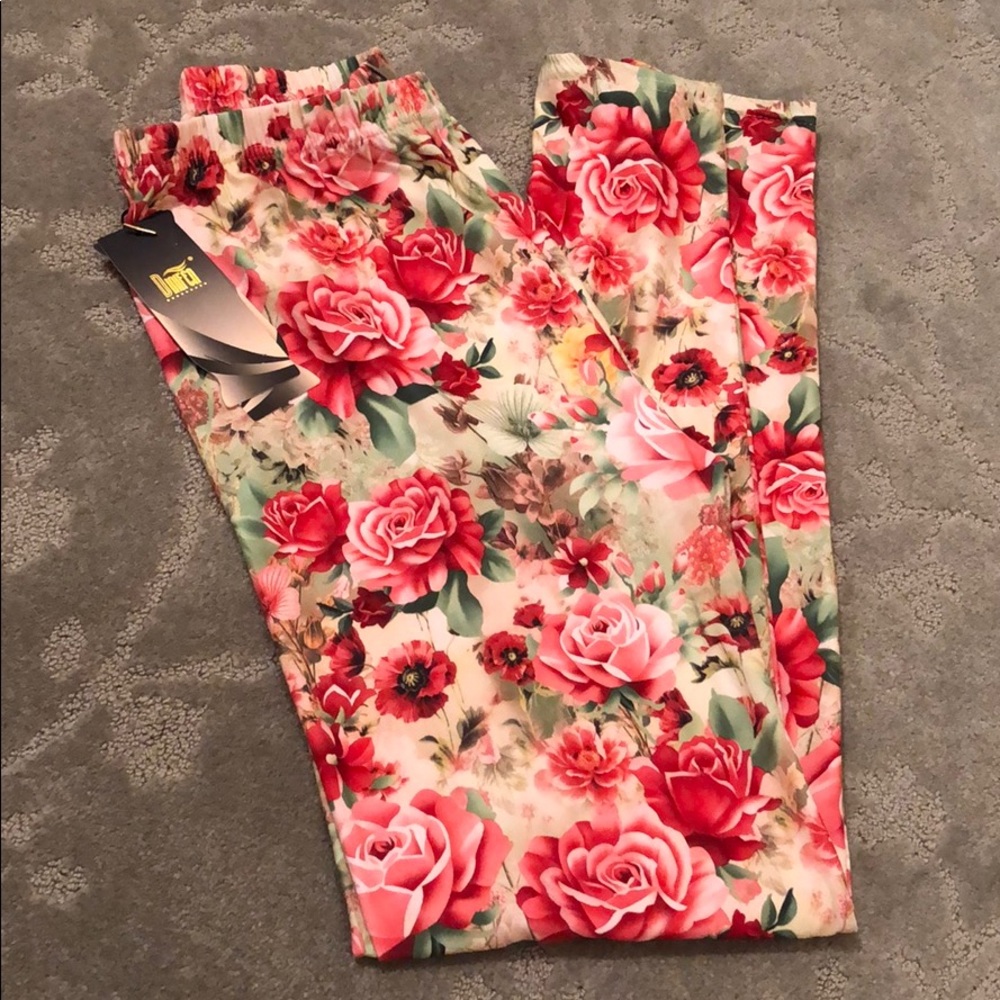 Floral print leggings